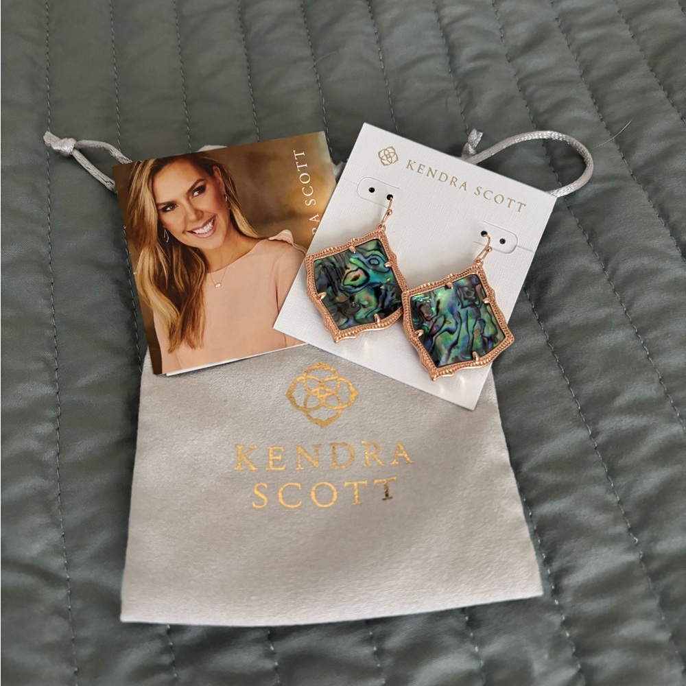 Kendra Scott Abalone Shell Drop Earrings